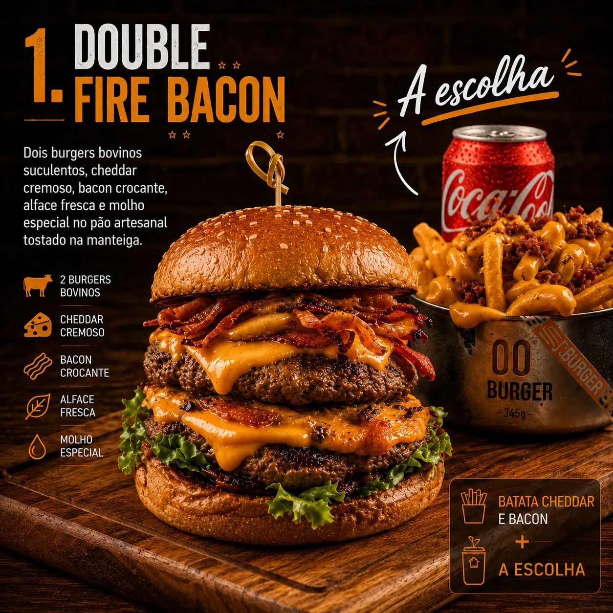 Combo Double Fire Bacon